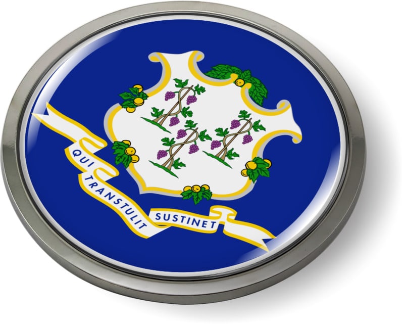 Connecticut - State Flag Emblem